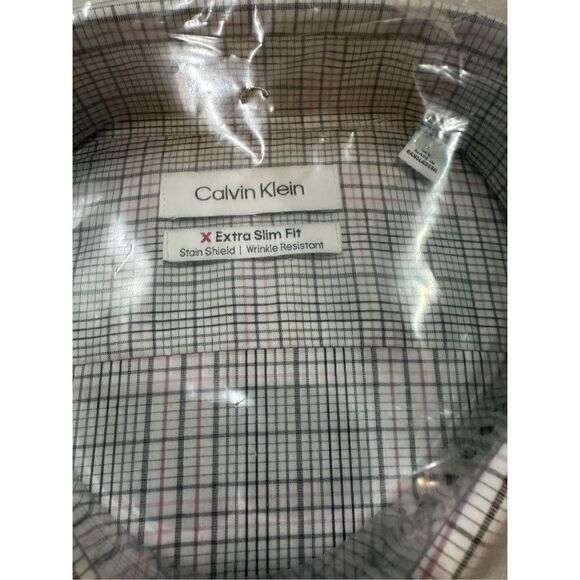 Calvin Klein Men's Dress Shirt Extreme Slim Fit Stain Shield - Picture 4 of 7